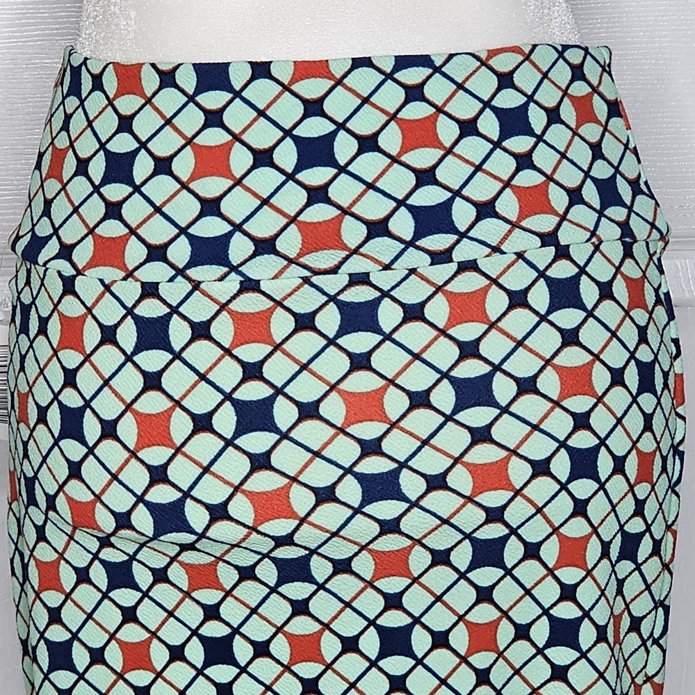 Geometric Patterned Skirt - Multicolor - Picture 4 of 11